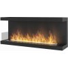 Závesný biokrb InFire 120 x 50 x 30 cm čierny