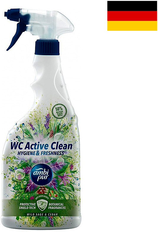 Ambi Pur WC Activ čistič sprej Wild Sage & Cedar 750 ml