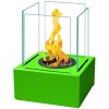 Biokrb na stôl FLAME ZELENÝ (Malý stolový krb + 1 liter paliva, vonný olejček)