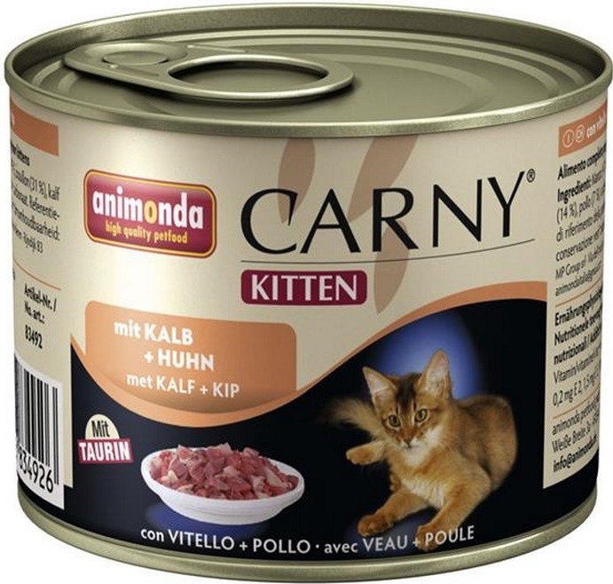 Animonda Carny Kitten teľacie a kuřecie mäso 200 g