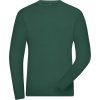James & Nicholson Tričko JN 1804 Solid, elastické, dlouhý rukáv, pánské COT02180402803-dark green L Zelená tmavá