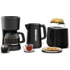 Klarstein Velaire raňajkový set, hriankovač, rýchlovarná kanvica a kávovar, 800 W, 1,7 l (10047379+10047380+10047381)