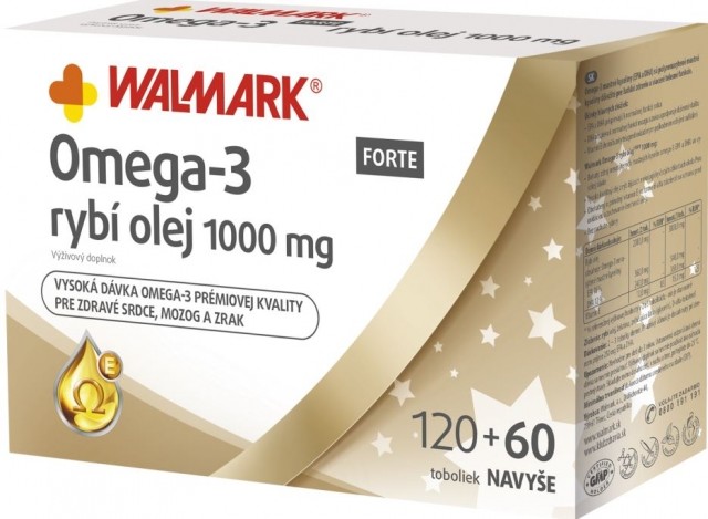 Walmark Omega-3 rybí olej Forte 1000 mg 180 toboliek od 14,83 € - Heureka.sk