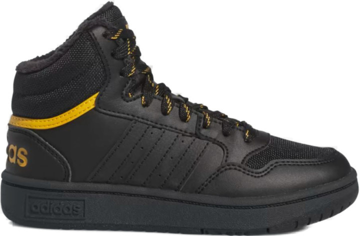 adidas -Hoops 3.0 Mid WTR core black/core black/preloved yellow Čierna