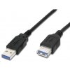 Predlžovací kábel USB PremiumCord 3.0 Super rýchly 5Gbps A-A, MF, 9pin, 1m ku3paa1bk