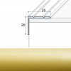 EFFECTOR Schodová lišta A36 Zlatá 270 cm samolepiaca