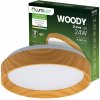 LED stropné svietidlo panelové nástenné lampa stropná oprawa WOODY 24W 4000K okrúhle IP44 32cm LUMILED