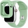 AppleKing silikónový remienok so silikónovým puzdrom na Apple Watch 45 mm / 44 mm - zelený - možnosť vrátiť tovar ZADARMO do 30tich dní