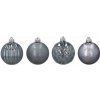 Vianočné gule 6cm 8ks Grafit