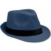 Papierový slamený klobúk, modrá