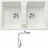 Blanco LEXA 8 biela s excentrom 524954 + Blanco MILA chróm 519414