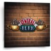 Sablio Obraz Seriál Priatelia CENTRAL PERK Tehly - 50x50 cm