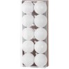 Gule MagicHome Vianoce,10 ks, biele, na vianočný stromček, 6 cm