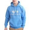 Alpha Industries Basic Hoody pánska mikina Mediteranian Blue Veľkosť: L, Farba: modrá