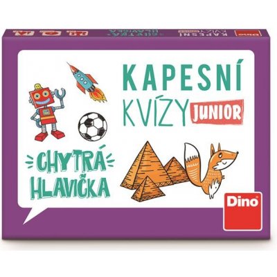 Dino Kapesní kvízy Junior - Chytrá hlavička - Cestovní hra