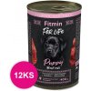 FITMIN Dog FOR LIFE Puppy Beef konzerva 12x400g