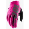 Rukavice na motocykel 100% BRISKER pink/black - M