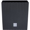 Prosperplast Kvetináč s vkladom Rato Low 17 cm, antracit