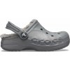 Detské šľapky Crocs, BAYA LINED CLOG K sivá, 32/33