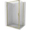MEXEN/S - Exo sprchovací kút, posuvné dvere 95 x 80, transparent, zlato 8151-095-080-50-00