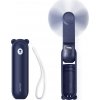 Jisulife ruční ventilátor Life8 mini přenosný USB ventilátor s funkcí powerbanky 2000mAh a baterkou - modrý