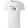 Vrtuľník rescue - Tričko z organickej bavlny - 3XL ( Biela )