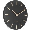 Designové nástěnné hodiny 5821BK black Karlsson 30cm