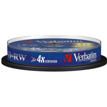 Verbatim DVD+RW 4,7GB 4x, 10ks