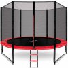 Aga Sport Pro Trampolína 305 cm červená + ochranná sieť + rebrík