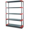 REGÁL PLASTOVÝ Jupiter-5 180x110x46 PVC Povrchová úprava: Červená Wamar Sosenka