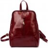 Florence 2001 bordový dámsky batoh z hovädzej kože 29 x 33 x 12 cm