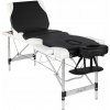 Skladací masážny stôl hliníkový Bodyfit čierny