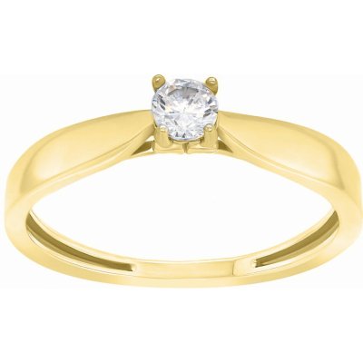 Brilio Nadčasový zásnubný prsteň zo žltého zlata GR114YAU
