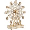Robotime Drevené 3D mechanické puzzle Hracia skrinka Ruské koleso 232 ks