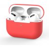 Enem Jednofarebný obal na Airpods Pro - Červený APP1OAIR021