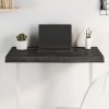 Stolová doska tmavosivá 80x50x(2-6) cm ošetrený dubový masív-ForU-3156421