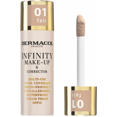 Dermacol Vysoko krycí make-up a korektor Infinity Multi-Use Super Coverage Waterproof Touch 02 Beige 20 g