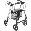 Odľahčené štvorkolesové chodítko s výškovo nastaviteľným sedadlom Alina