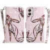 Peňaženkové 3D puzdro na Motorola Moto G13 / G23 / G53 5G - Butterfly High-heeled