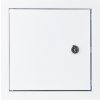 Dalap Revízne dvierka kovové so zámkom 200x200 mm, biela