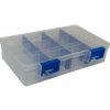 Plastový pořadač - Ideal Box L (transparentní/sv. modrá) NENÍ HRA! (210 x 141 x 46 mm)