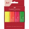 Zvýrazňovače Fluo 1546 Faber-Castell 4 Kartónové puzdro (254604)