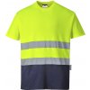 Portwest S173 Reflexné tričko XXL, Fluorescenčno žltá-Námornícka modrá