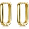 Olivie Strieborné obdĺžnikové náušnice GOLD 7891 Ag 925; ≤1,5 g.
