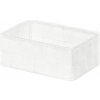 Compactor Úložný organizér do zásuvky Compactor TEX - košík M, 18 x 12 x 7 cm, biely, M