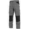 Pánske skrátené elastické pracovné nohavice CXS Stretch, sivé, veľ. 46