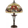 Vitrážová nočná lampa Tiffany z kolekcie LILY 38*Ø25