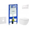 Geberit Duofix - Set predstenovej inštalácie, klozetu Oudee Vortex a dosky softclose, tlačidlo Sigma30, biela/chróm SANI11CA3186