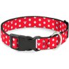 Buckle Down obojok pre psa regulár Minnie bodka veľ. L 38 – 66 cm