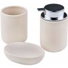 HOMESTYLING Sada koupelnových doplňků HOMESTYLING 3 ks krémová KO-C80652370krem